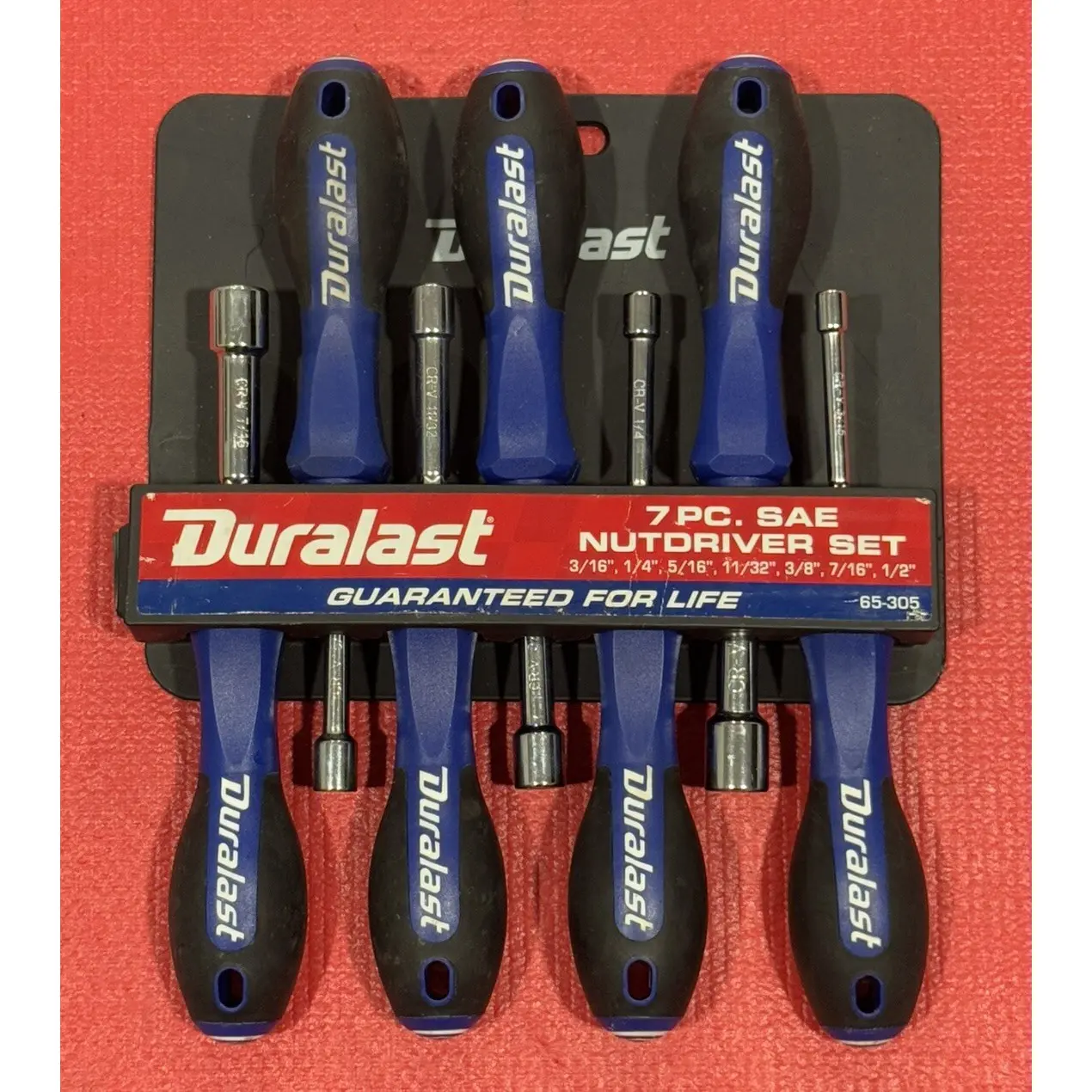 Duralast Tools 65-305 7pc Set SAE Nut Driver Set BRAND NEW Guaranteed For Life