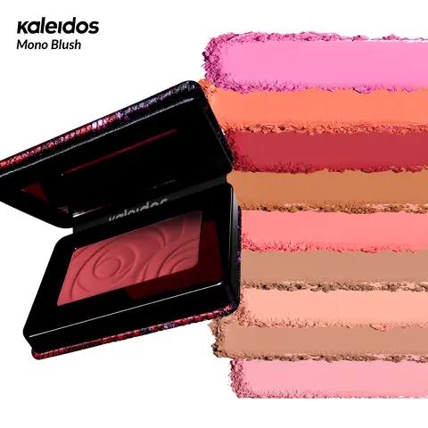 Kaleidos Mono Blush - 5g Vegan Silky Pressed Powder Blush, Smooth, Blendable, Soft-Focus Pearl Finish, Non-Toxic Dreamwalk Joyride Hotshot Makeup, Festival Cosmetic Gift for Blurred Skin Looks