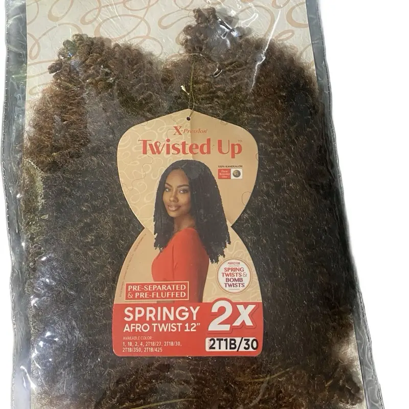 Outre X-Pression Twisted Up Springy Afro Twist 12" – Color 30 Create beautiful, natural-looking protective styles with the Outre X-Pression Twisted Up Springy Afro Twist 12" in Color 30. This soft, lightweight, and pre-separated hair features