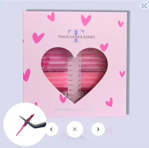 VALENTINE COLOR LASHES MIXED LENGTH (10-16MM)