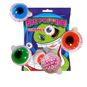 Fusion Select Eye Popping Gummies - Sweet Eyeball Candy for Halloween, Birthday, Trick Or Treat, Party Candy - Individually Wrapped Jelly Filled Gummies Candy for Kids, Novelty Candy Gag Gift (1)