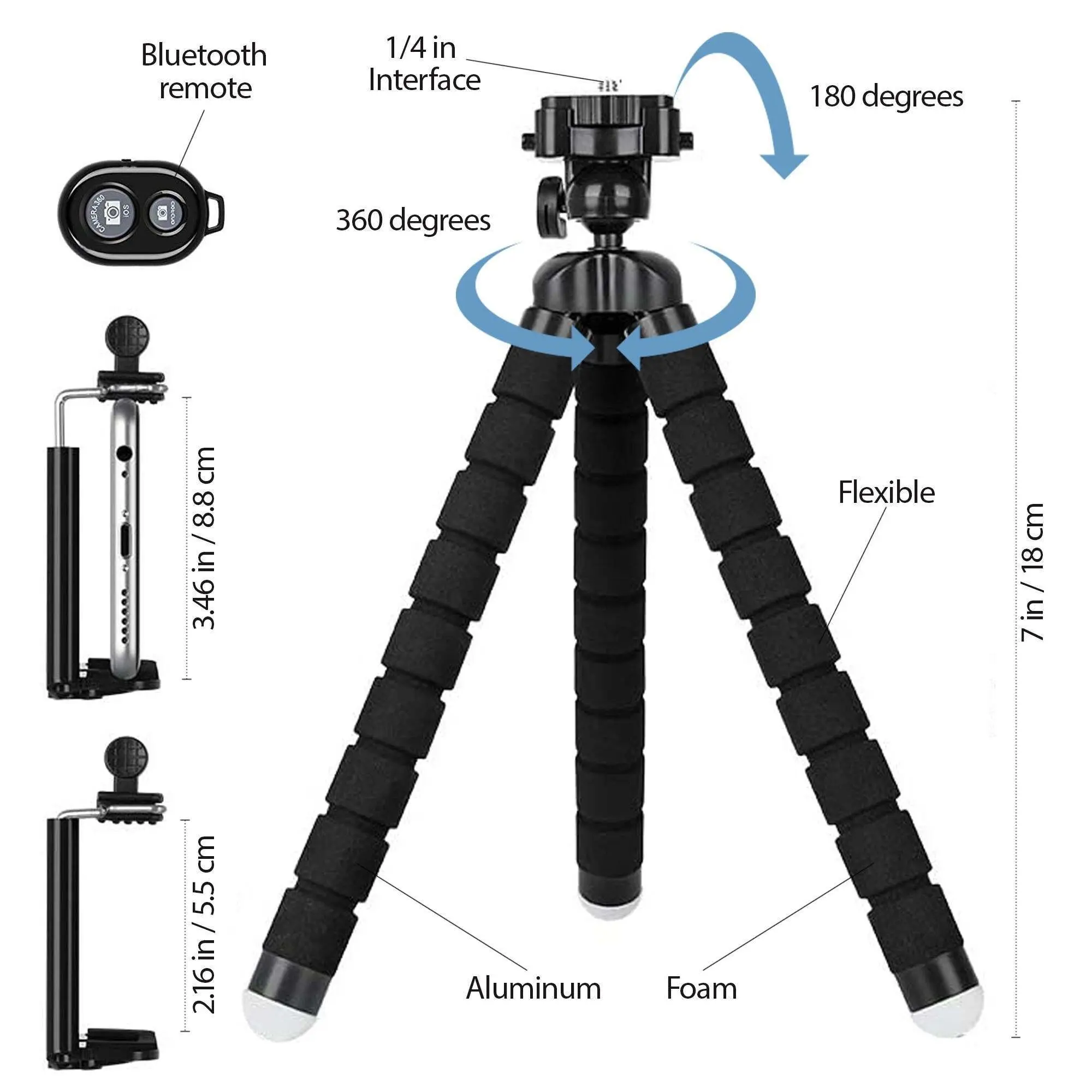 FlexiPod Universal Octopus Stand for Smartphones and Cameras