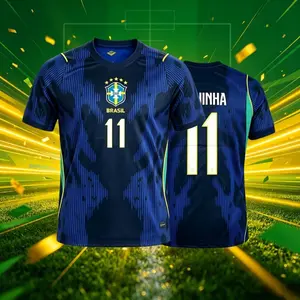 2026 Brazi National Home And Away 10# Neymar 7# 11# Short And Long Sleeve Soccer Jersey Fans Version Breathable