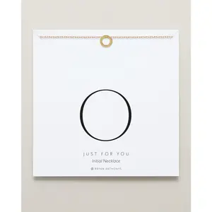 Just For You Initial Necklace — O