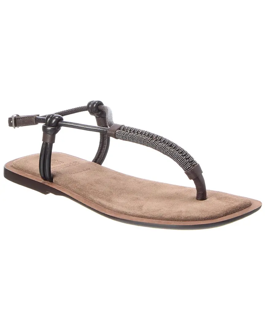 Brunello Cucinelli Leather Sandal