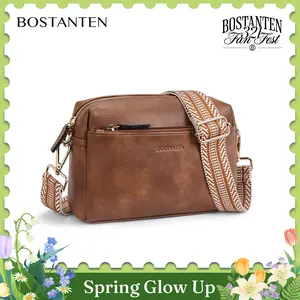BOSTANTEN Crossbody Bag for Women Vintage Crossbody Purse Women Handbag Small Tote Bag with Adjustable Strap SpringStatements