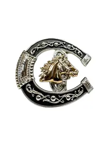 Horse Western Style Cowboy Belt Buckle Hebilla Vaquero Caballo