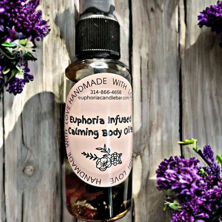 Euphoria Calming Body Oil for Relaxation, Skin Hydration