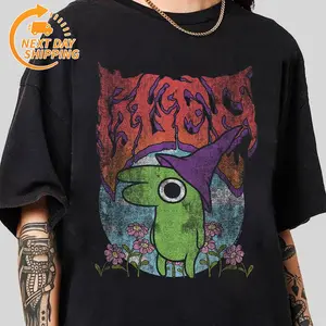 [100_ Cotton] Smiling Friends Glep Vintage Heavy Metal Flowers Cartoon TShirt Sweatshirt Hoodie 45991 67