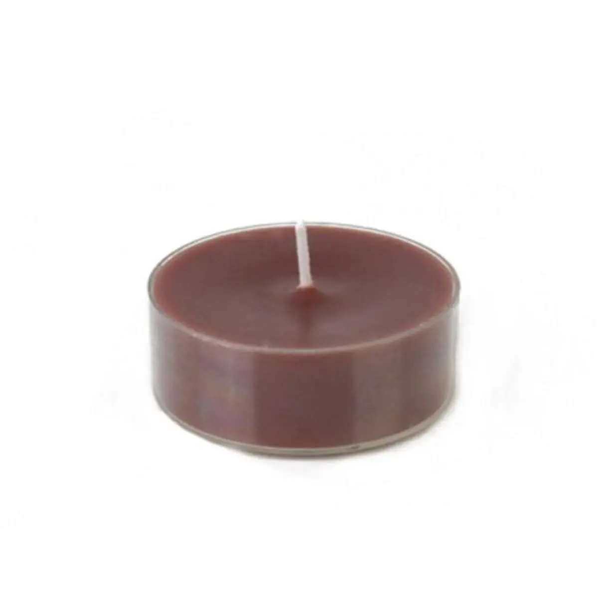 Hand Poured Traditional Citronella Mega Oversized Brown Tealight Candles - 12-Piece per Box, Mosquito Repellent Decor for Centerpieces, Outdoor Events, Dining