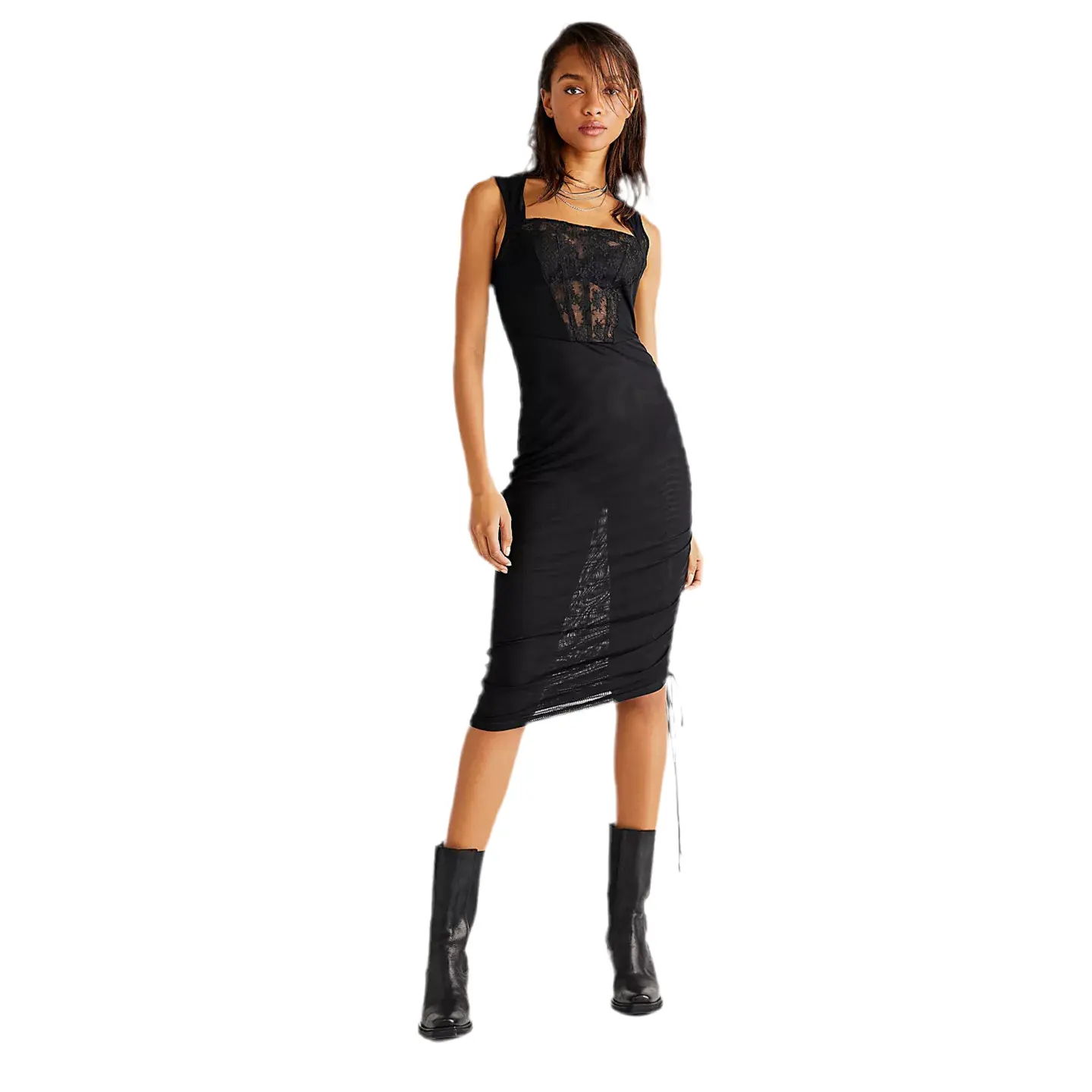 Free People: Corset-is Convertible Mesh Bodycon