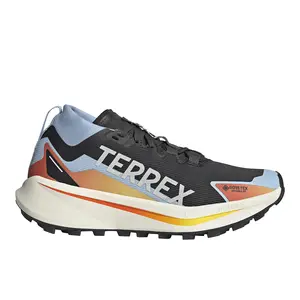 adidas Womens Terrex Agravic Gore-Tex Trail Running Sneakers Shoes - Black, Blue, Orange