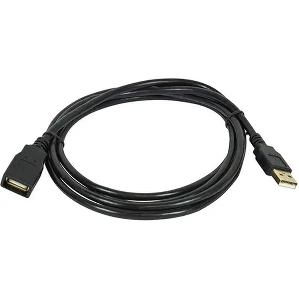Monoprice 15ft USB 2.0 A Male to A Female Extension 28/24AWG Cable Gold Plated