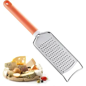 Cheese Grater with Handle,  Stainless Steel Graters for Kitchen, Cheese Grater  Zester Handheld,  for Cheese, Ginger, , Spices and More, Dishwasher Safe