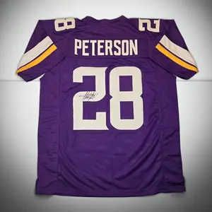 Adrian Peterson autographed football jersey COA (XL)
