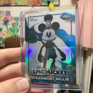 Epic Mickey Steamboat Willy Topps Disney Neon