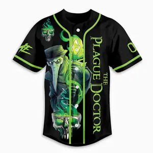 The Plague Doctor Bring Me Your Sick Custom Baseball Jersey Baseball Jersey Shirt Summer Shirt Gift For Him Gift For Her Father Gift Mother