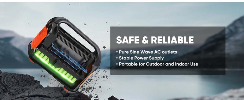 Jackery Solar Generator 300 - Portable Power Station with 293Wh Battery & 102W Fast Charger, 300W AC Outlet (110V) for Outdoor Adventures, Travel & Blackouts