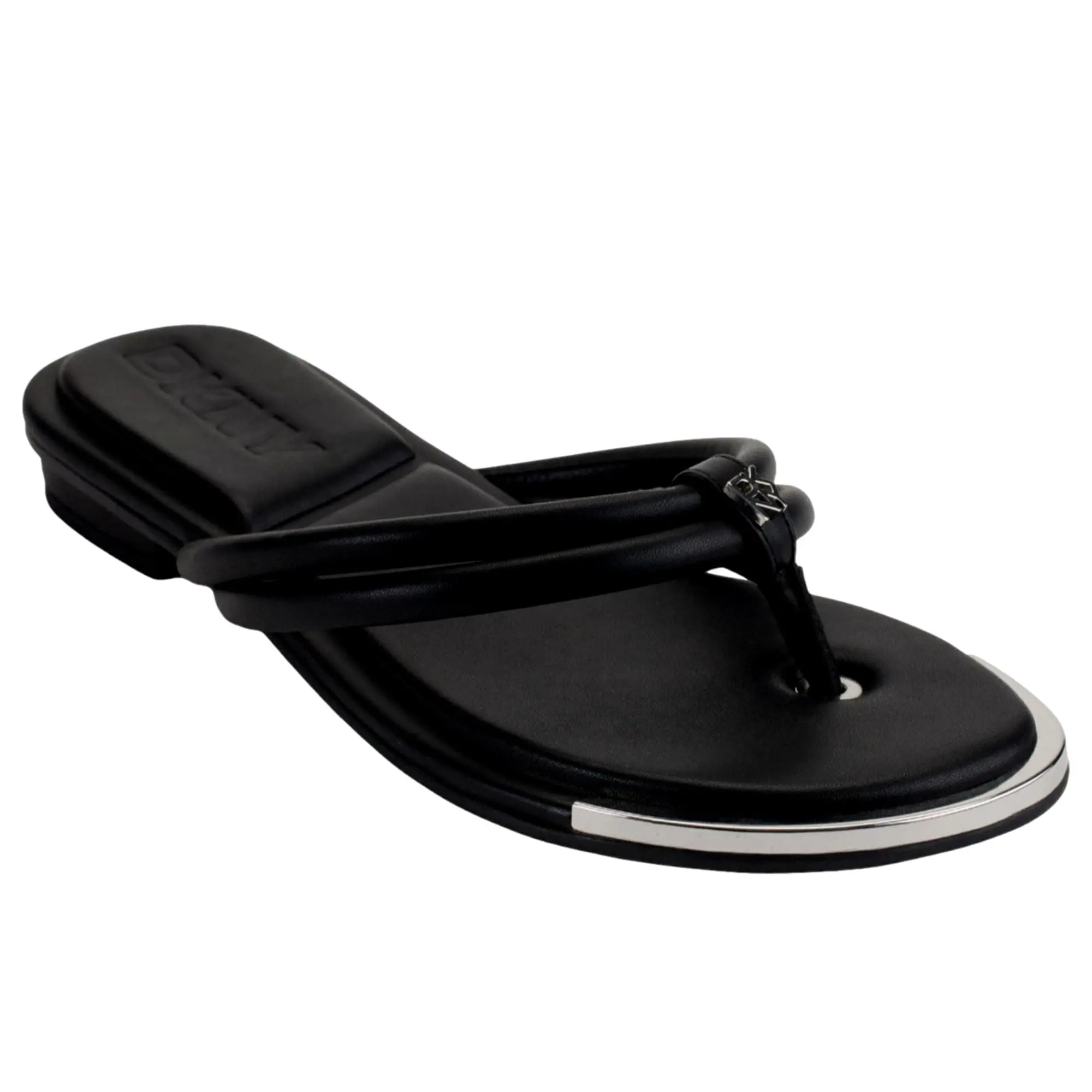 DKNY Clemmie Thong Flip Flop Black  CLEMMIE-BLK Women's