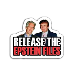 Release the Epstein Files Sticker – Political Protest Vinyl Decal, Justice for Epstein Victims, Free Speech Activist Sticker JX7