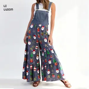 Women’s Christmas plus-size romper — sleeveless, funny, cute, casual holiday outfit for New Year’s