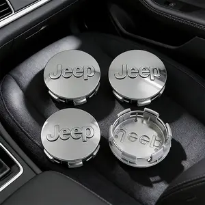 4Pcs Original Car Wheel Center Hub Cap Cover For Jeep Renegade Compass Grand Cherokee Wrangler jk Gladiator Patriot Liberty Commander Trailhawk Car Accessories