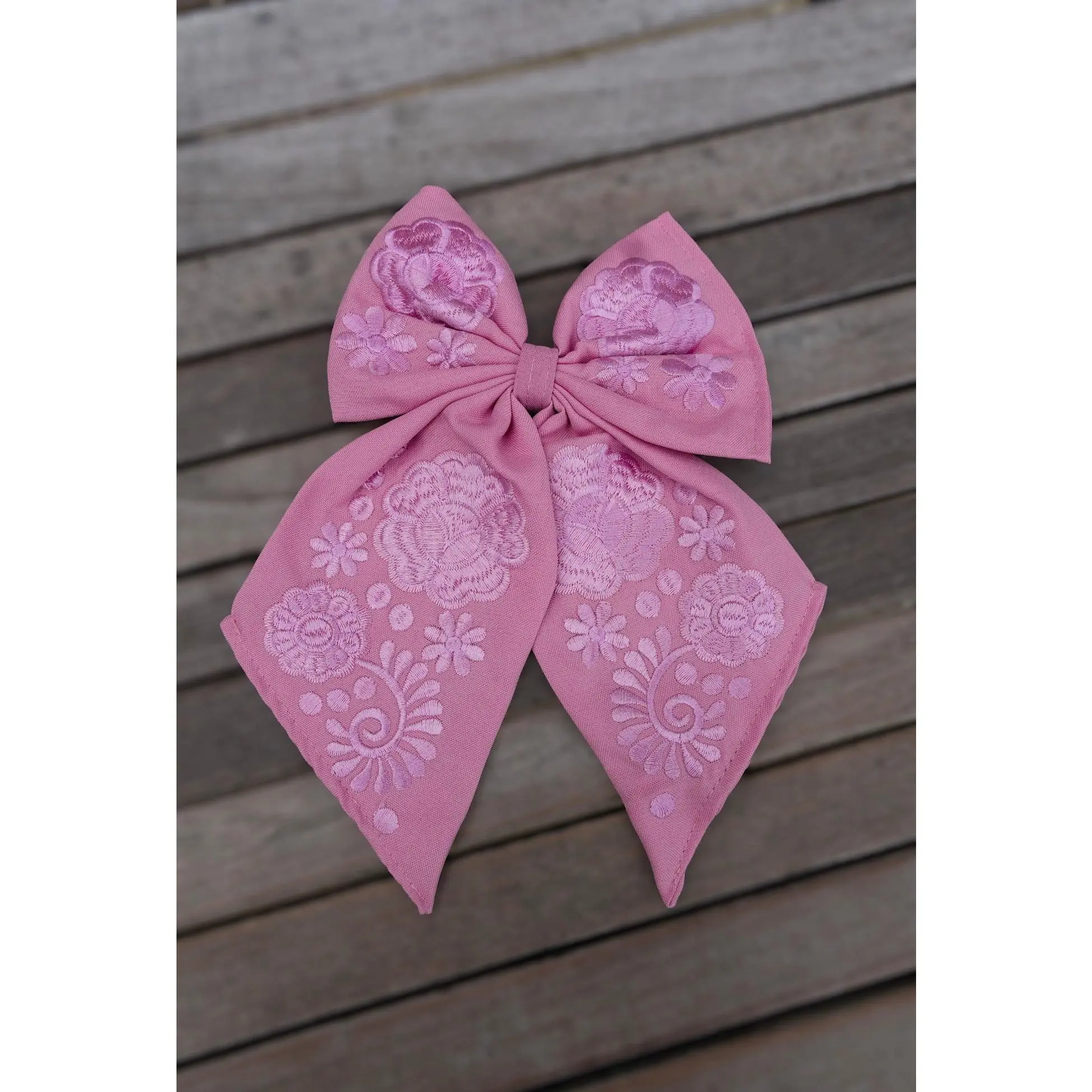 One tone Mexican Embroidery Bow