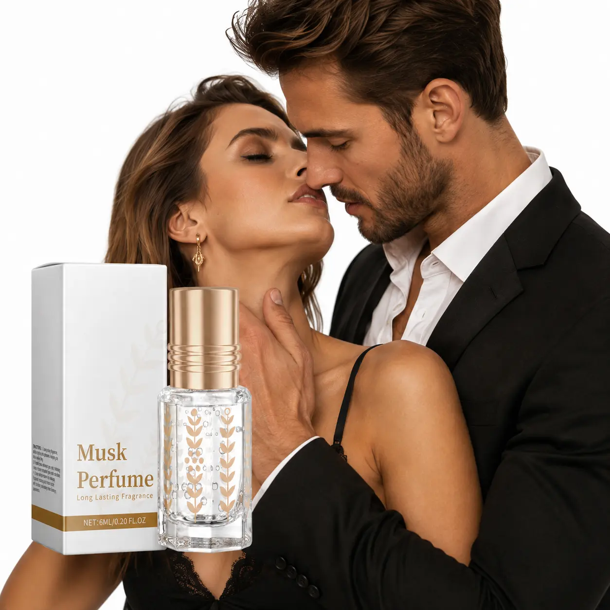 Long Lasting Musk Roll-On Cologne for Men Pheromone Fragrance Eau De Parfum 6ml Travel Size Rollerball Smooth Application Date Night Office Wear Signature Scent Smellmaxxing Thoughtful Gift for Him Birthday Anniversary Christmas