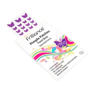 Frilliance Power Boost Pimple Patches 18 Butterflies 2 Sizes Hydrocolloid Paraben Free Tea Tree Acne Patches Hyaluronic Acid Willow Bark