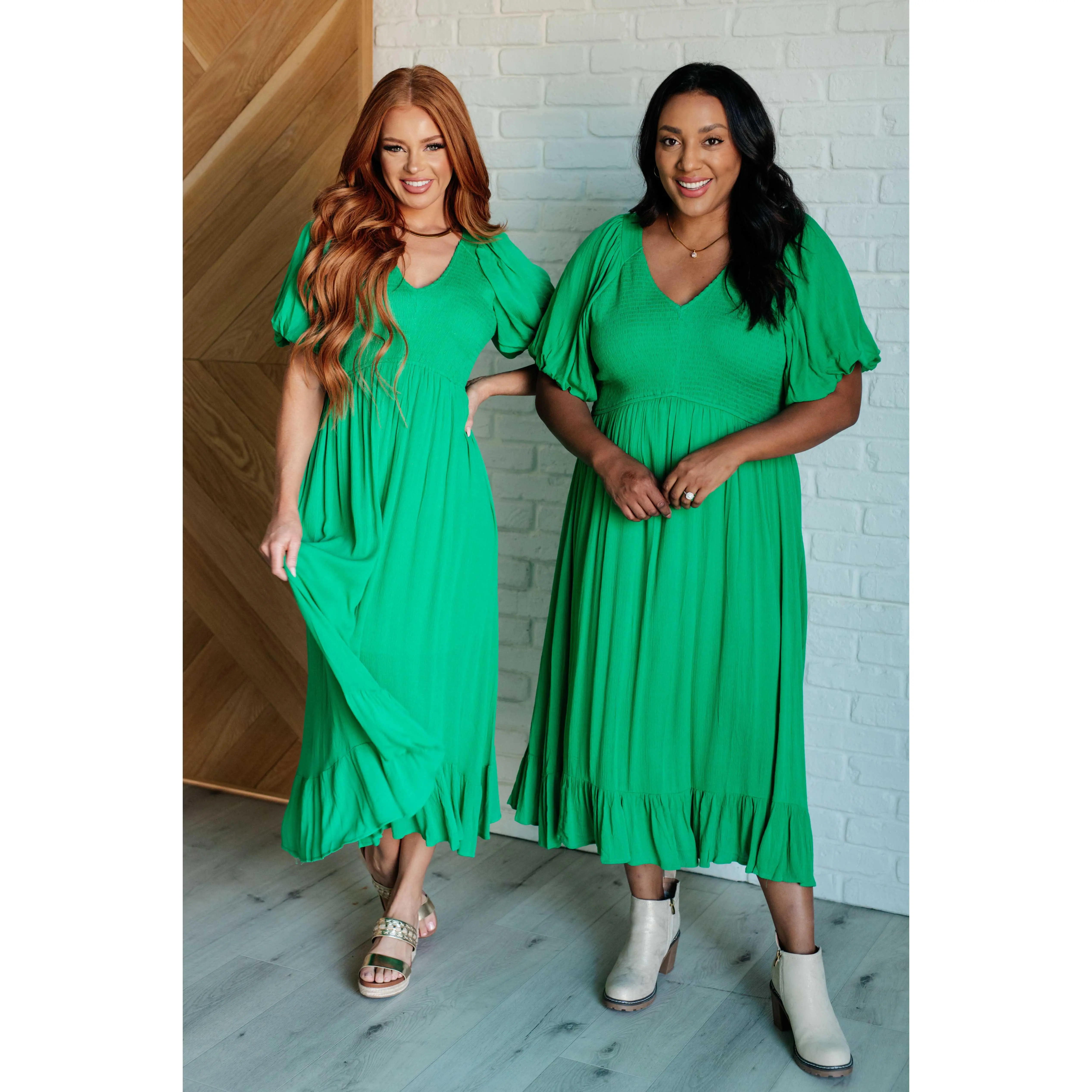 Jodifl Catch a Cloud and Pin it Down Smocked Bodice Dress