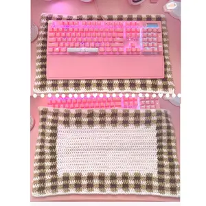 gingham keyboard mat/desk mat
