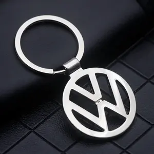 3D Metal Car Keychain Holder, Fits Volkswagen Polo Passat B5 B6 B7 T4 T5 Golf 4 5 6 Tiguan Jetta, Multi-Model Automotive Accessory