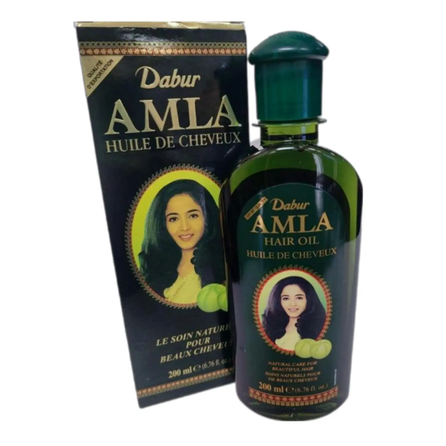 Dabur Amla Hair Oil, Natural Strengthening & Nourishing Haircare for Your Scalp Care Routine, Herbal Treatment for All Types, 200ml (6.76oz), Adults, All Hair Types
