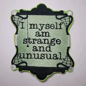 Strange and Unusual Custom Embroidered Patch Sewing