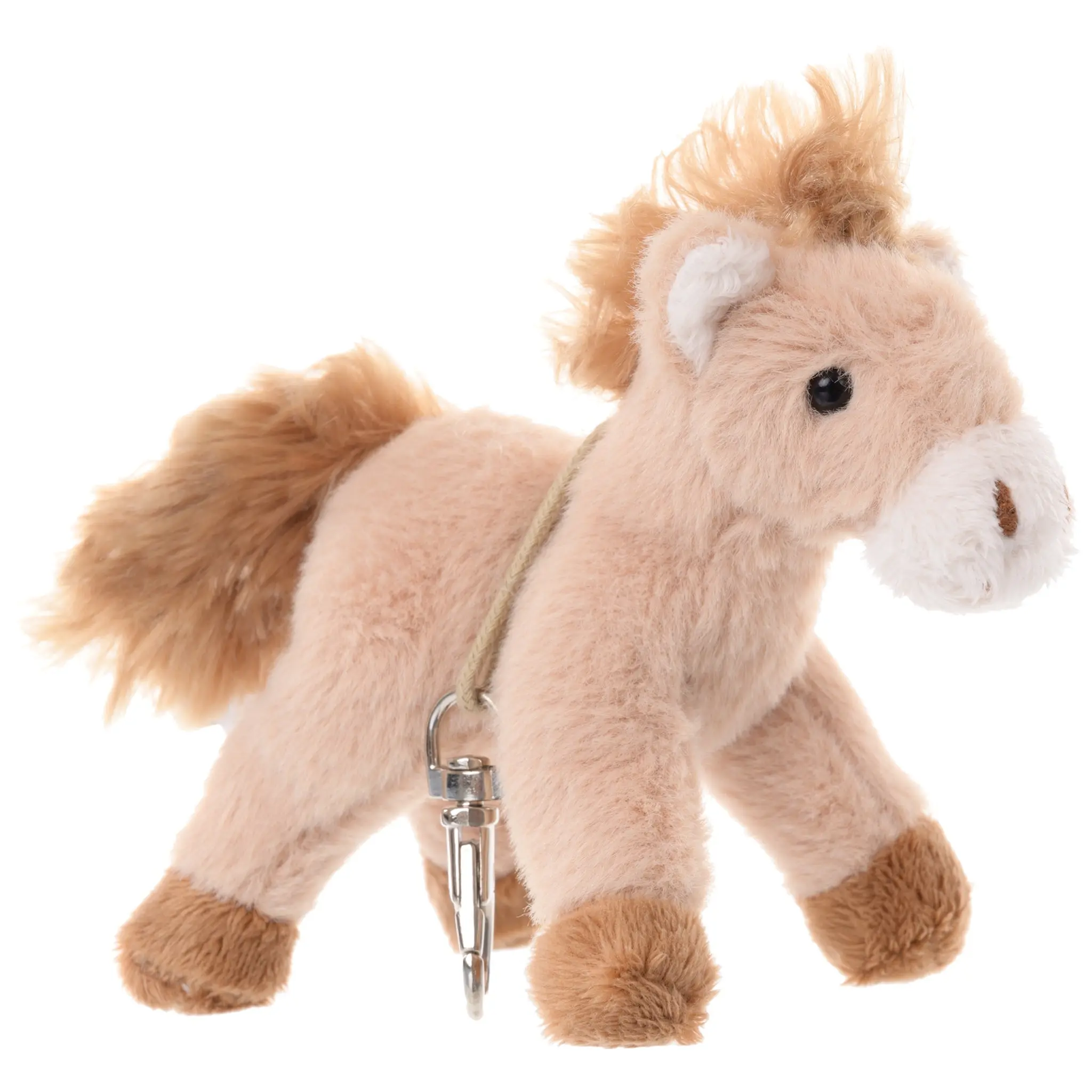Bukowski Bears 5-in Soft Fabric Plush Pony Keychain - Fuzzy Charm, Horse Form for Horse Lovers, Bags & Backpacks