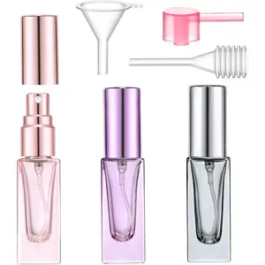 Travel Perfume Atomizer Refillable, 3 count 5ML/0.17oz Mini  Bottles Fine Mist Cologne Travel Bottle Glass Perfume Bottles Empty Travel Size Perfume Refill Bottle