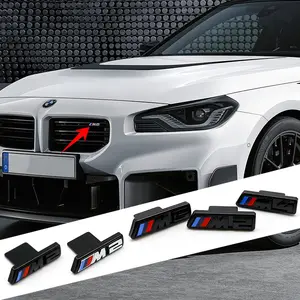 Bmw Car Grille Emblem Sticker, Durable High-Quality Decoration, Sport Style Modification Accessory for M2, M3, M4, M5, M6