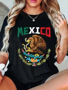 100% Cotton Mexican Independence Day Mexico Women Men T-Shirt