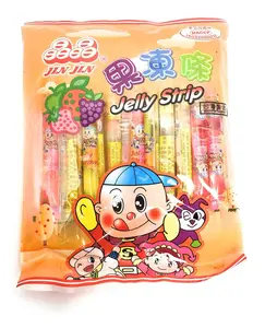 Jin Jin - Jelly Strip (Jelly Filled Straws in Assorted Flavors) - Net Wt. 14.1 Oz.