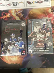 PYT 10 Box Break (5) 2025 Topps Signature Football (5) 2025 Topps Chrome Football!