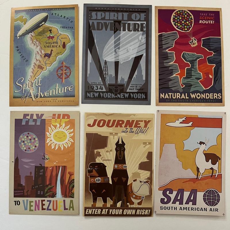 Our Adventure Book Scrapbook, Embossed Words Hard Cover Movie Up Travel Scrapbook