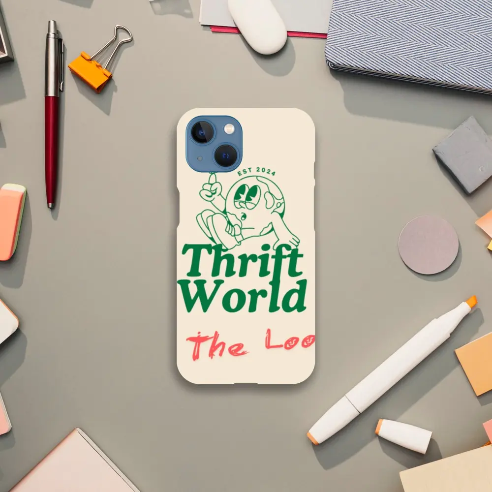 Thrift World X InTheLoop Colab Slim case octo buddy rhode  phone case