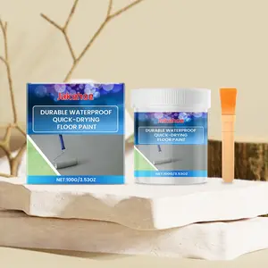 Jakehoe Fast-Drying Floor Paint, Indoor Outdoor Cement Ground Waterproof Quick Dry Floor Paint, Easy Application
