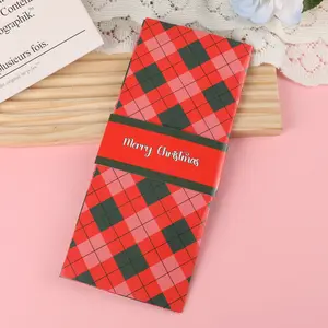 Handmade Waterfall Christmas Card Booklet, New Christmas Cash Envelope, Pull-Out Design Money Bag Envelope Booklet, Family Christmas Party DIY Surprise