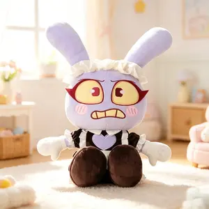 The Amazing Digital Circus Maid Jax Plush Doll, Cute Plush Keychain, Soft Stuffed Animal Toy for Fans