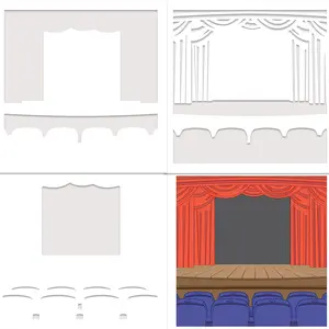 All the World's a Stage |  Mixed Media Layering Stencil