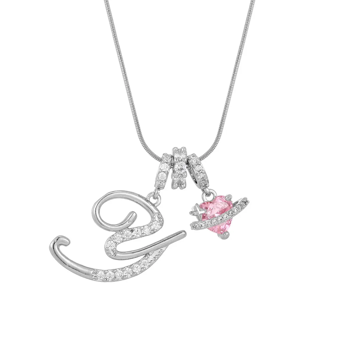 Silver Y (Pendant -Snake Bone Chain)