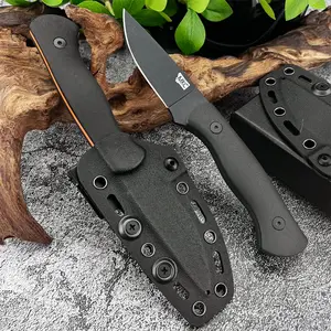 New High-Hardness Compact Fixed-Blade Knife with Sheath: Everyday Carry Multi-Purpose Hiking Knife 8Cr13MovBlade,G10Handle Tactical Knives