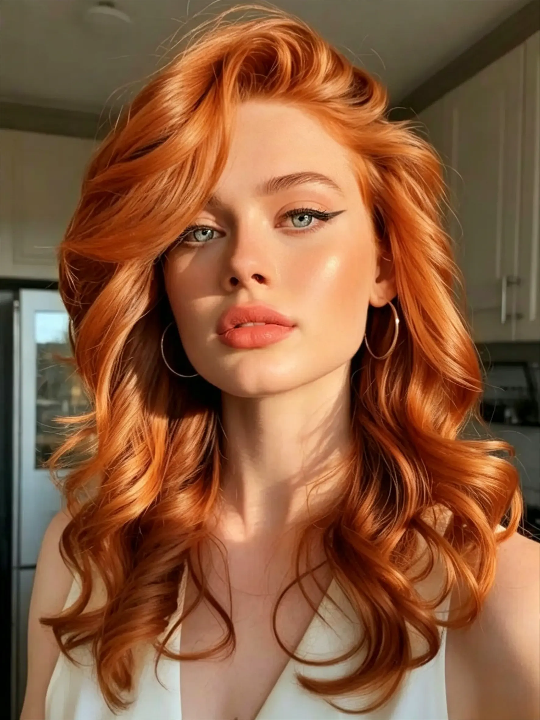 Ginger Orange Short Body Wave Synthetic Lace Front Wig  13x4 HD Lace Frontal Wig with Baby Hair Orange Short Wavy Synthetic Wig Loose Wave Glueless Synthetic Wig Synthetic Hair Wigs for Daily Christmas Party Cosplay Use