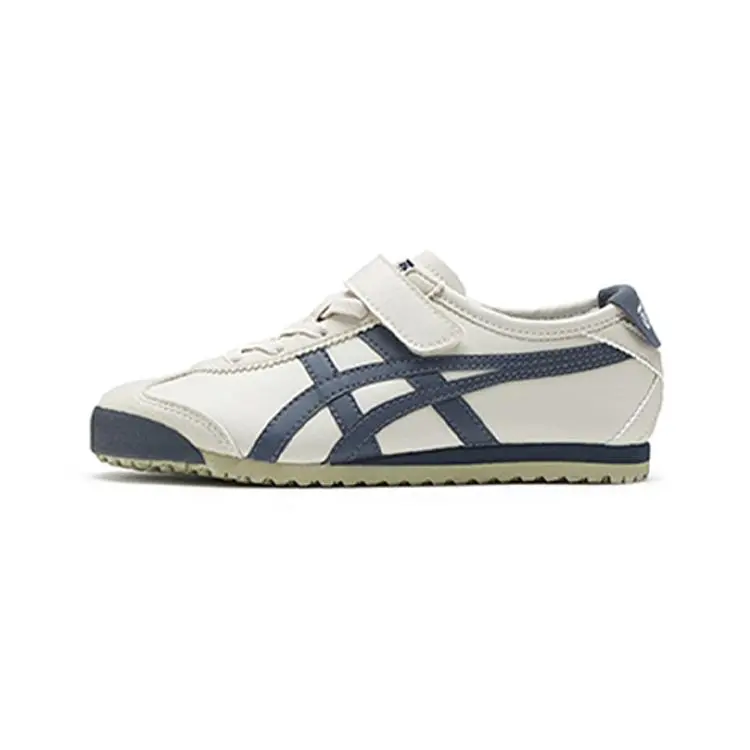 Onitsuka Tiger Mexico 66 Kids' Pre-School Casual Shoes, Low Top, Round Toe, Rubber Sole, US 1-EUR 32.5
